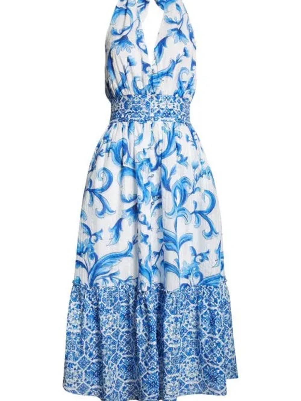 Ramy Brook Mollie Halter Maxi Dress Large L